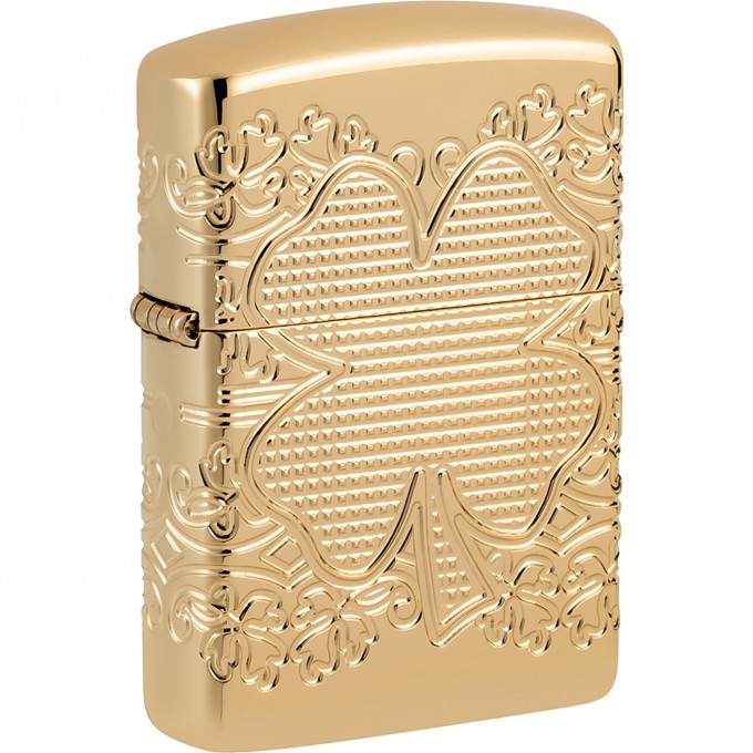 Зажигалка ZIPPO ARMOR® LUCKY CLOVER 46301